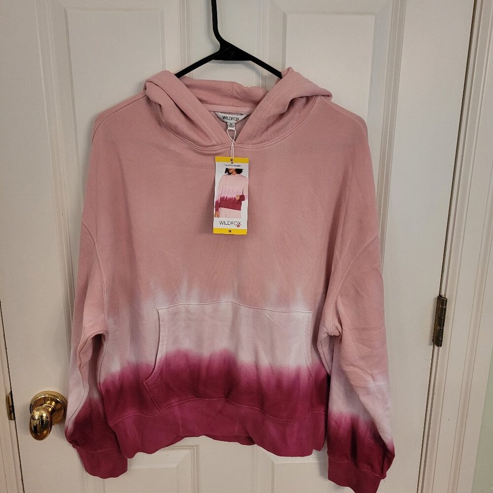 Wildfox Hoodie size Medium-pink tie dye